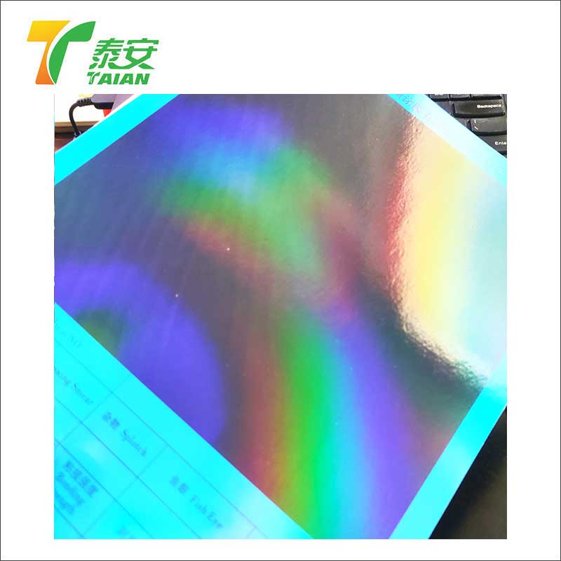 Transparent Holographic Lamination Film ຄວາມຮ້ອນ Holographic ຮູບເງົາສໍາລັບການພິມ